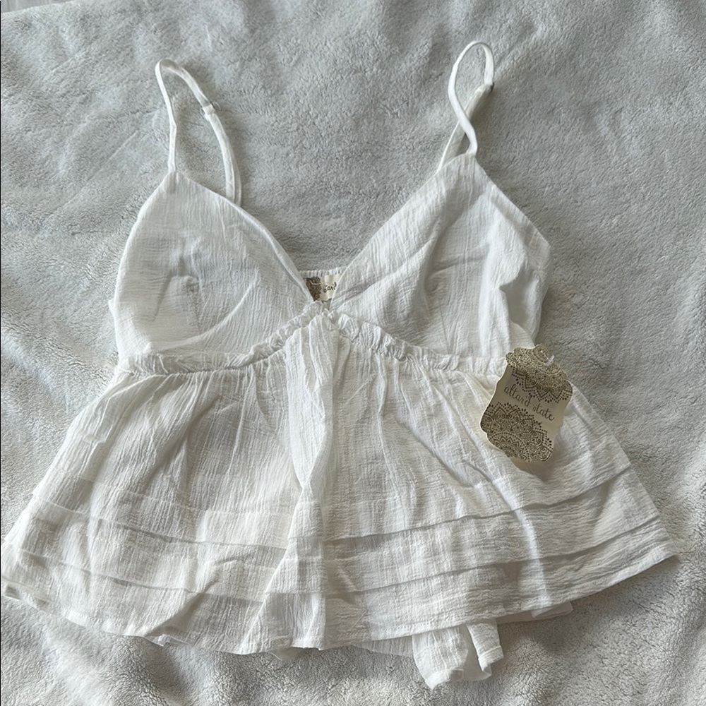 Altar'd State White Camisole Top